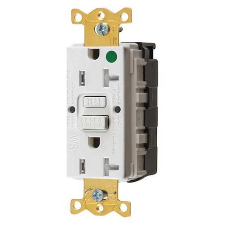 GFCIReceptacle, 20A, 125VAC, White, Nylon MPN:SNAPGFTW83W