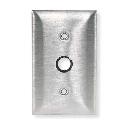 Toggle Opening Wall Plates and Box Cover, Number of Gangs: 1 Stainless Steel, Brushed Finish, Gray MPN:SS12