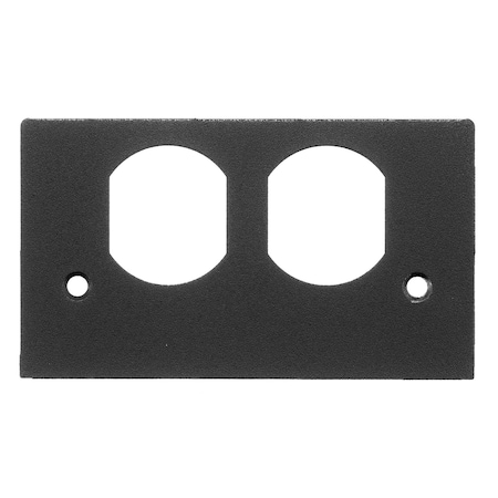 Duplex Receptacle Opening, Aluminum, Black MPN:SS2309DBKA