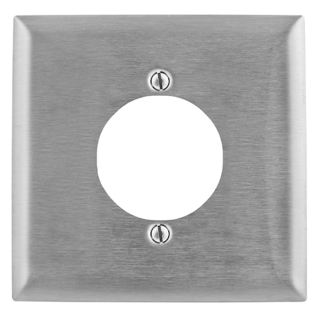 Wall Plates and Boxes, Number of Gangs: 2 Stainless Steel, Brushed Finish, Silver MPN:SS702