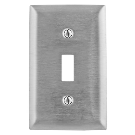 Toggle Jumbo Switch Wall Plates, Number of Gangs: 1 Stainless Steel, Brushed Finish MPN:SSJ1