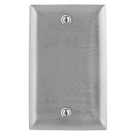 Blank Wall Plates, Number of Gangs: 1 and 2 Stainless Steel, Brushed Finish MPN:SSJ13