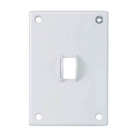 Security Series, Number of Gangs: 1-Gang Steel, Zinc Plated, Powder Finish, White MPN:SWP1