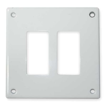Security Series, Number of Gangs: 2-Gang Steel, Zinc Plated, Powder Finish, White MPN:SWP262