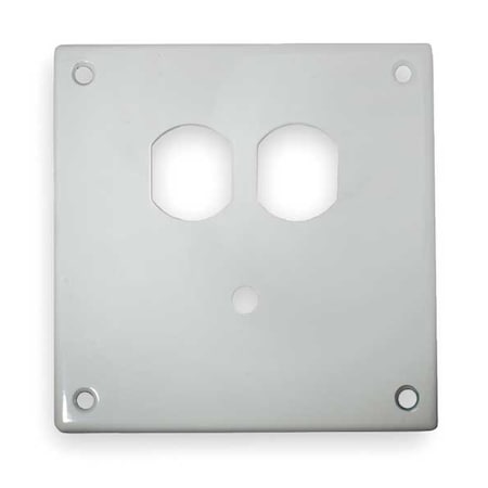 Security Series, Number of Gangs: 1-Gang Steel, Zinc Plated, Powder Finish, White MPN:SWP812