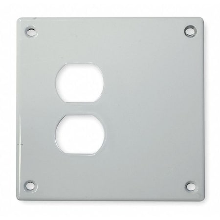 Security Series, Number of Gangs: 1-Gang Steel, Zinc Plated, Powder Finish, White MPN:SWP813