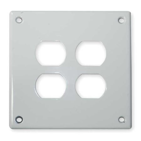 Security Series, Number of Gangs: 1-Gang Steel, Zinc Plated, Powder Finish, White MPN:SWP82