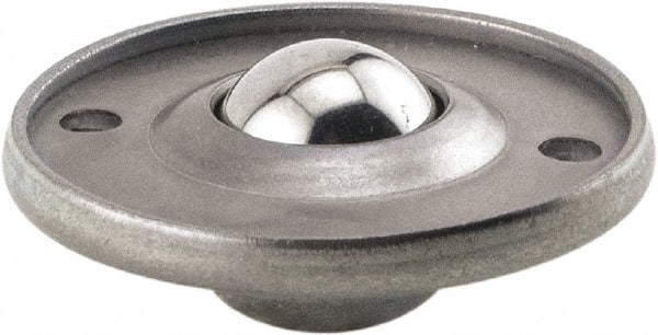 Ball Transfer: 15.9 mm Ball Dia, Carbon Steel, Round Base MPN:FSBT-5/8CS