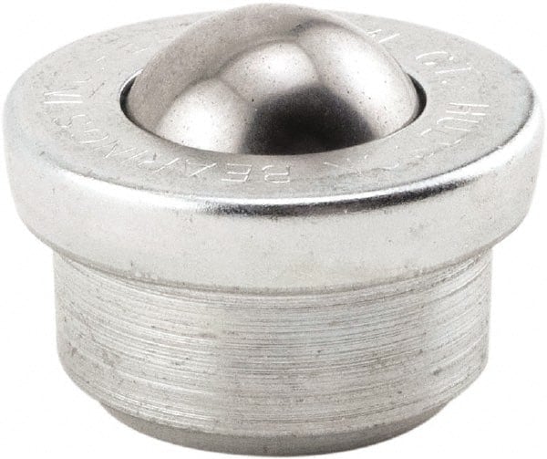 Ball Transfer: 25.4 mm Ball Dia, Carbon Steel, Round Base MPN:MBT-1CS/SS