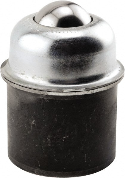Ball Transfer: 38.1 mm Ball Dia, Carbon Steel, Round Base MPN:PBT-1 1/2CS