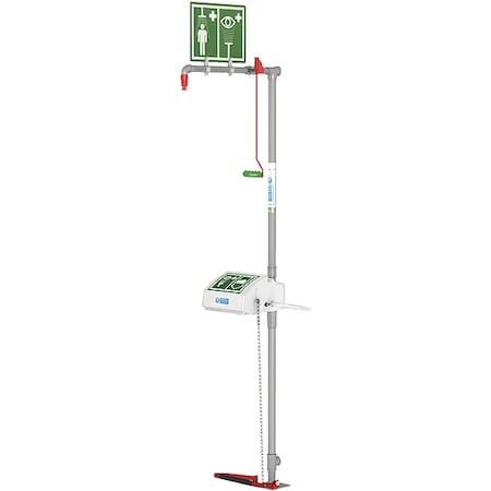 Combination Shower, Floor Mount, ABS Plastic Covered Bowl, Galvanized Pipes MPN:18G45G