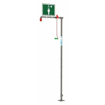 Drench Shower, Floor Mount, Galvanized Pipes MPN:18GGLV