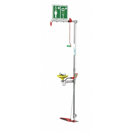 Combination Shower, Floor Mount, ABS Plastic Bowl, Stainless Steel Pipes MPN:18GS75G