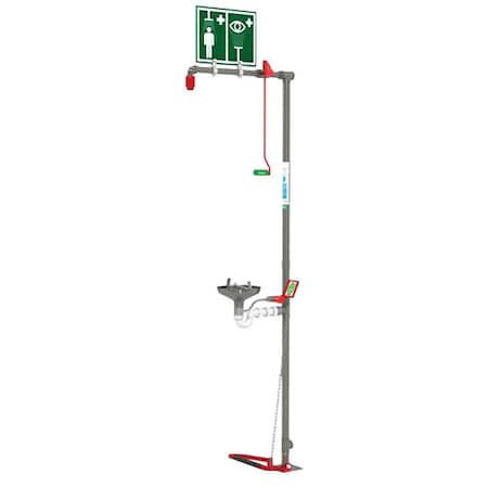 Combination Shower, Floor Mount, Stainless Steel Bowl, Stainless Steel Pipes MPN:18GS85G