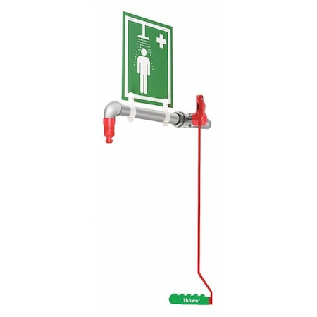 Drench Shower, Ring Mount, Galvanized Pipes MPN:23GRM