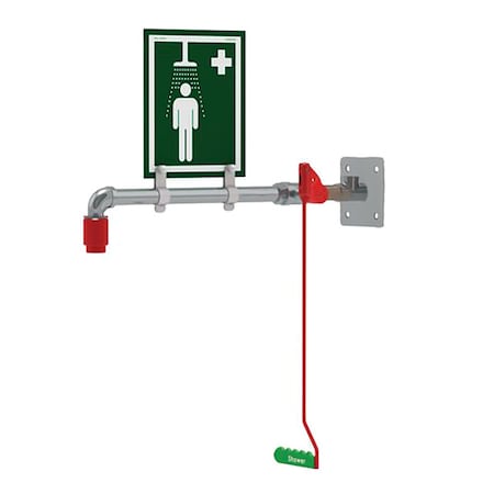 Drench Shower, Wall Mount, Stainless Steel Pipes MPN:23GSH