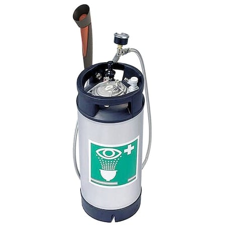 Portable Eyewash, Wall Mount, 32 in H, Green/White MPN:38GEW