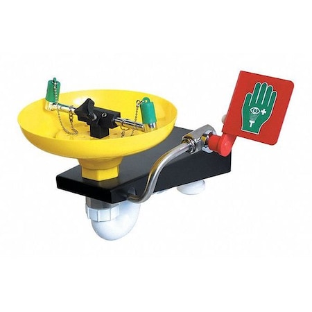 Plumbed Eyewash, Wall Mount, Plumbed, 11 7/12 in H., 16 11/12 in W MPN:75GEW