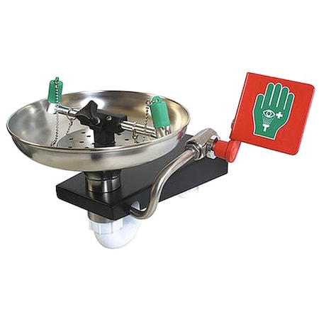 Plumbed Eyewash, Wall Mount, Plumbed, 11 7/12 in H., 16 11/12 in W MPN:85GEW