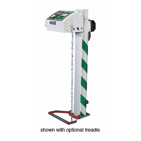 Plumbed Eyewash, Floor Mount, Plumbed, 48 1/12 in H., 14 5/6 in W MPN:H45GP-1H