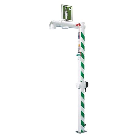 Drench Shower, Freeze Protectd, Galvanized Pipes, Floor Mount, 120V C1D2 MPN:H5G-1H