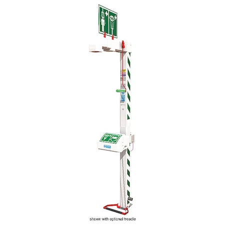 Combination Shower, Freeze Protected, Floor Mount, Galvanized Pipes, ABS Bowl, 120V C1D2 MPN:H5G45G-1H