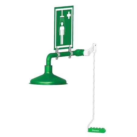 Lab Drench Shower, Ring Mount, Stainless Steel MPN:L23GS