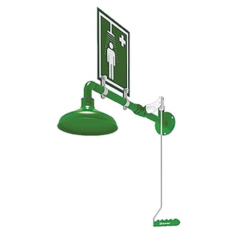 Lab Drench Shower, Wall Mount, Stainless Steel MPN:L23GSH