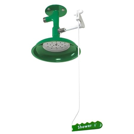 Lab Drench Shower, Ceiling Mount, Stainless Steel MPN:L23GSV
