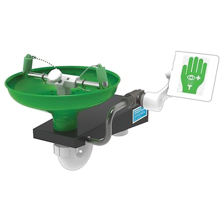 Lab Eyewash, Wall Mount, Stainless Steel MPN:L85GS