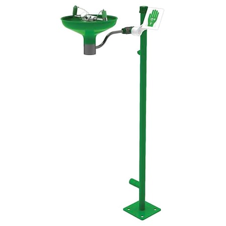 Lab Eyewash, Pedestal Mount, Stainless Steel MPN:L85GSP