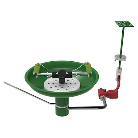 Lab Eyewash, Tabletop Mount, Stainless Steel MPN:L85GST