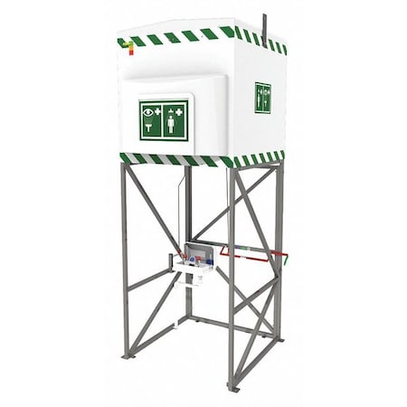 Emergency Tank Shower, Eye Wash, 317 gallons MPN:QS1200