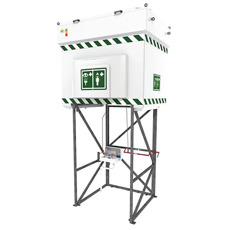 Emergency Tank Shower, Eye Wash, 528 gallons MPN:QS2000