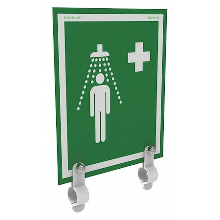 Safety Shower Sign, Universal, Brackets MPN:S-BRAC-SIGN-UNH