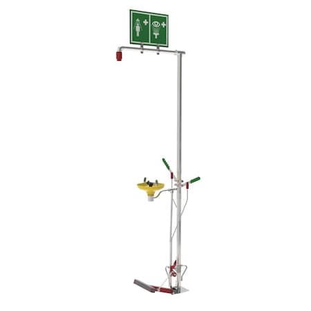 Combination Shower, Self-Draining, ABS Bowl, Floor Mount, Galvanized Pipes MPN:SD18G75G