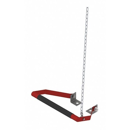 Foot Control, Steel, Red, Silver, For Use With, Shower with Eyewash, Eyewash MPN:TREADLE-G