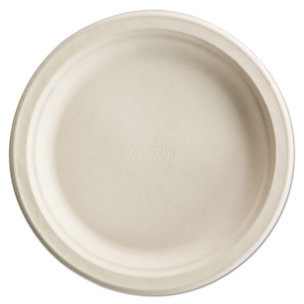 Chinet PaperPro Naturals Molded Fiber Dinnerware Round Plates, 6in, White, 125 Plates Per Pack, Carton Of 8 Packs MPN:25774