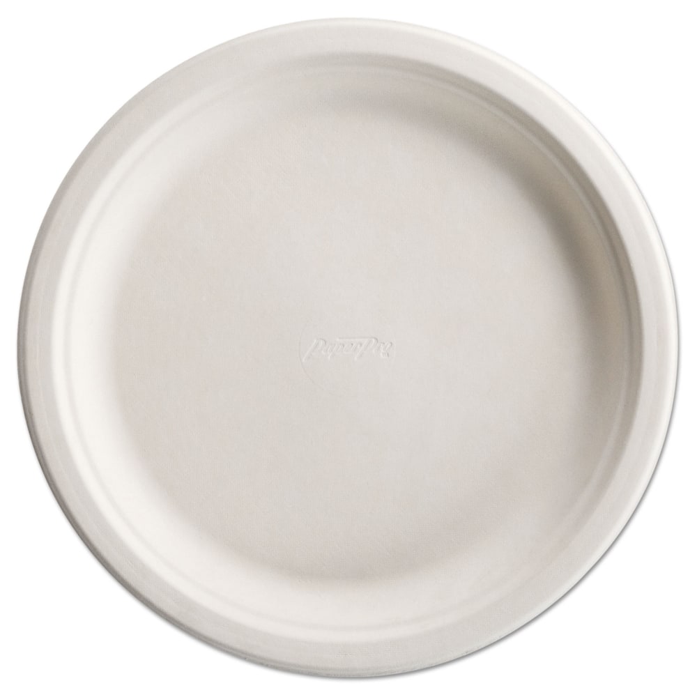 Chinet PaperPro Naturals Molded Fiber Dinnerware Round Plates, 10-1/2in, Natural, 125 Plates Per Pack, Carton Of 4 Packs MPN:25776