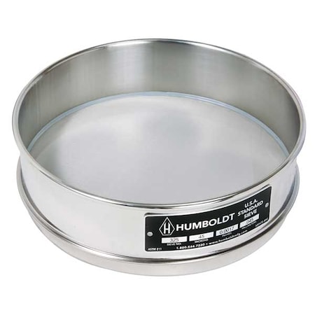 Sieve, 8 in, SS Frame, SS Mesh, No. 8 MPN:5FWT7