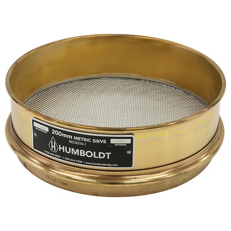 Test Sieve, 200mm, Brass Frame, 1250 micron MPN:5JCG9