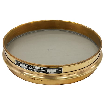 Test Sieve, 200mm, Brass Frame, 80 micron MPN:5JCH7