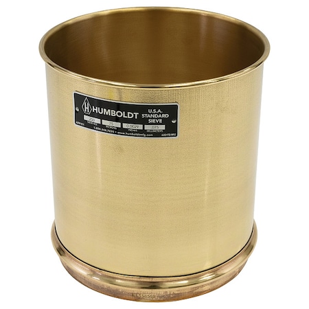 Wet Washing Sieve, 8 In, No 200, 8 In Deep MPN:5JCL0