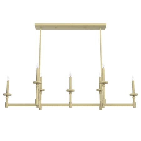 Downrod Light, Modern Brass, 120 V, UL L MPN:19055