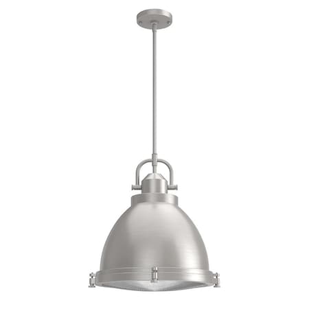 Downrod Light, Brushed Nickel, 120 V, UL MPN:19101