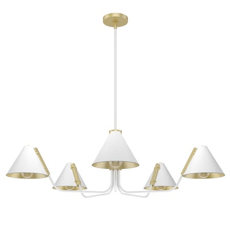 Downrod Light, Matte White, 120 V, UL Li MPN:19196
