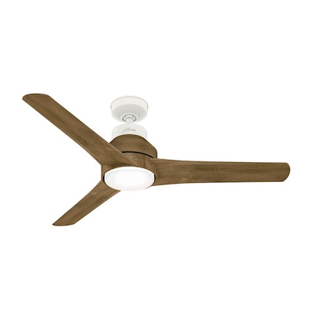 Ceiling Fan, 3 Blades, 4 Speeds, 120, Matte White MPN:50009