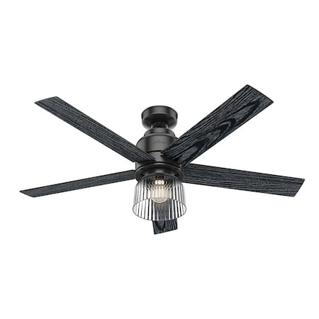 Ceiling Fan, 5 Blades, 4 Speeds, 120, Matte Black MPN:50340