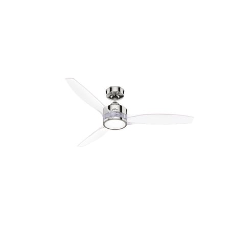 Ceiling Fan, 3 Blades, 6 Speeds, 120, Polished Nickel MPN:50999