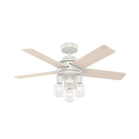 Ceiling Fan, 5 Blades, 4 Speeds, 120, Fresh White MPN:51331